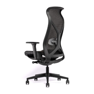 fauteuil de bureau assise tissu noir