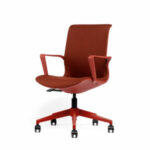 fauteuil bureau rouge sur www.abeazur.fr