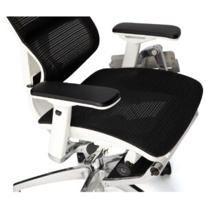 fauteuil bureau ergonomique structure en blanc