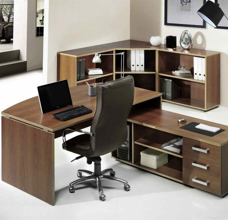 mobilier bureau avec desserte