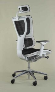 fauteuil de bureau avec accoudoirs blanc