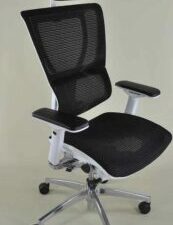 fauteuil bureau ergonomique assise dossier en résille noir