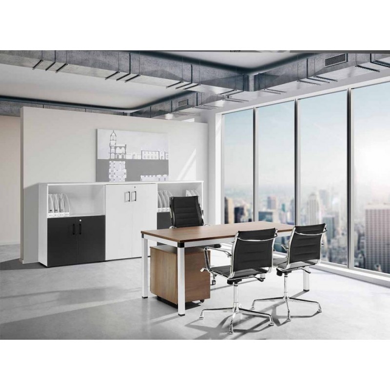 Mobilier bureau CUBE à Sophia Antipolis avec pieds carrés chromés, plusieurs coloris disponibles