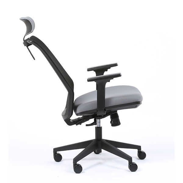 fauteuil de bureau assise gris basculanr