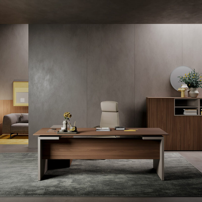 Mobilier bureau sol, pieds et panneaux de couleur unie ou bicolore assortis pour un aménagement moderne et personnalisé, disponible à Cannes, Monaco et région PACA.