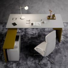 Mobilier bureau sol, pieds et panneaux de couleur unie ou bicolore assortis pour un aménagement moderne et personnalisé, disponible à Carros, Monaco et région PACA.