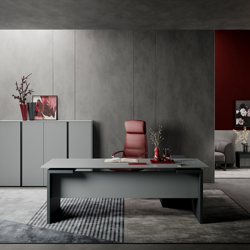 Mobilier bureau sol, pieds et panneaux de couleur unie ou bicolore assortis pour un aménagement moderne et personnalisé, disponible à Monaco, Vallauris et région PACA