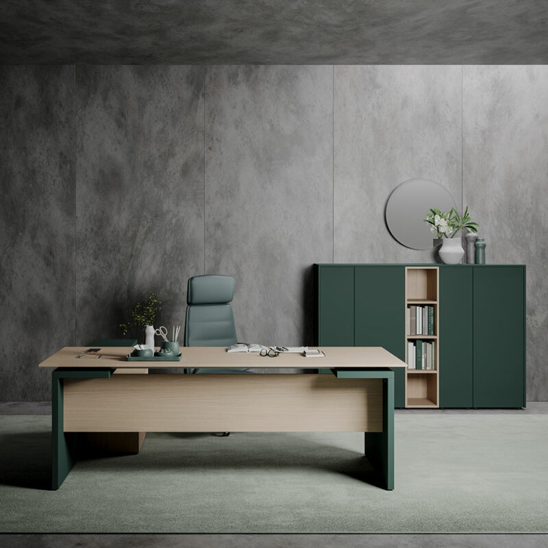 Mobilier bureau sol, pieds et panneaux de couleur unie ou bicolore assortis pour un aménagement moderne et personnalisé, disponible à Opio, Nice et région PACA.