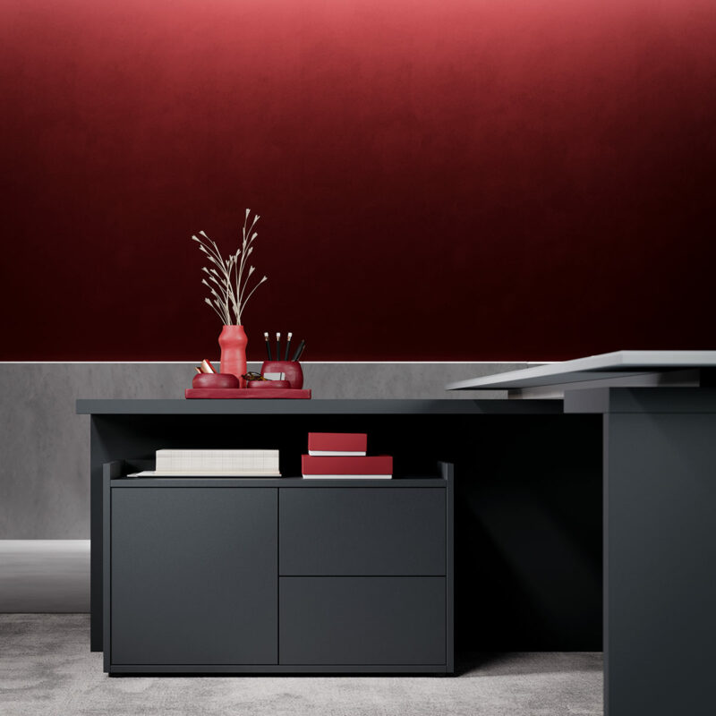 Mobilier bureau sol, pieds et panneaux de couleur unie ou bicolore assortis pour un aménagement moderne et personnalisé, disponible à Sophia Antipolis, Monaco, Nice et région PACA