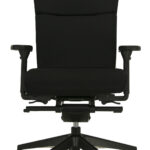 fauteuil de bureau en tissu noir sur www.abeazur.fr