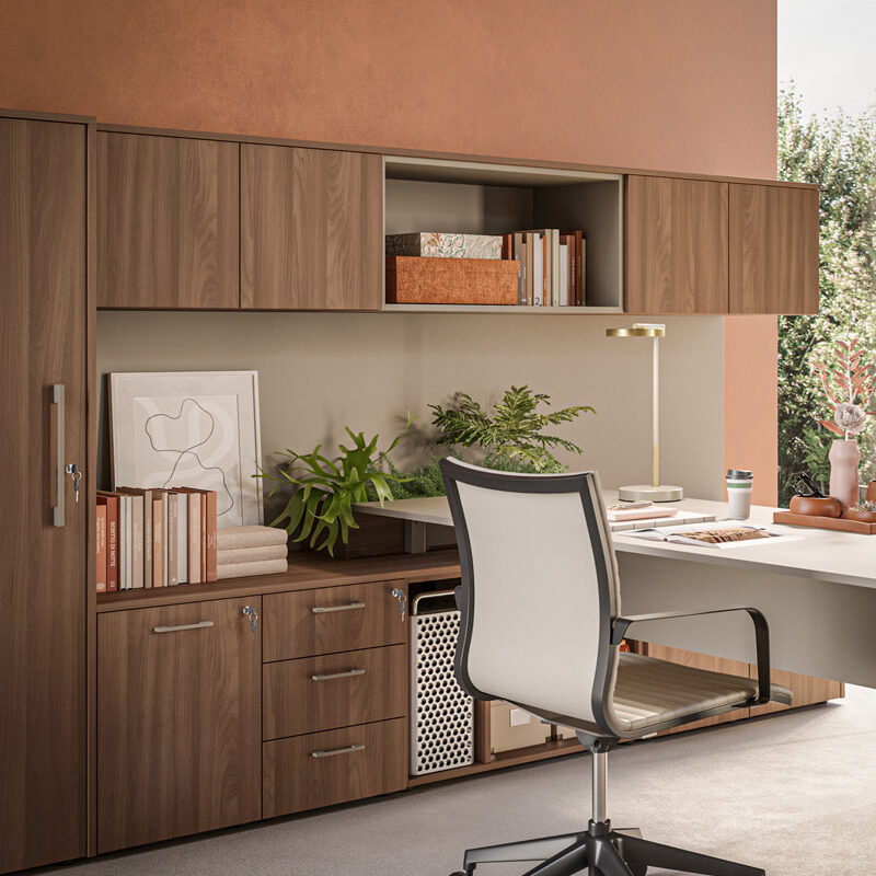 Mobilier Bureau DIE avec pieds métal droit assortis au plateau. Personnalisation des couleurs disponible, mobilier de bureau moderne pour Fréjus, Cagnes sur Mer et Villeneuve Loubet .