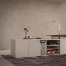 Mobilier de bureau DOD à Vallauris – Plateau coloris au choix avec pieds en aluminium peints en V pour un design moderne