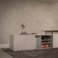 mobilier de bureau finition bois