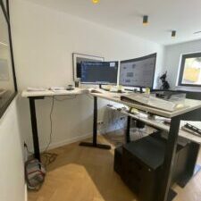 Bureau électrique Z3 réglable en hauteur à Antibes – Mobilier ergonomique et moderne pour espace de travail professionnel