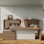 Bureau direction ELIOT à Vallauris, design imposant avec grand retour intégré