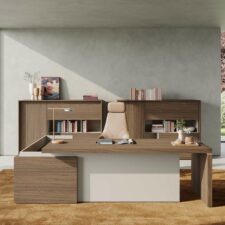Bureau direction ELIOT à Vallauris, design imposant avec grand retour intégré