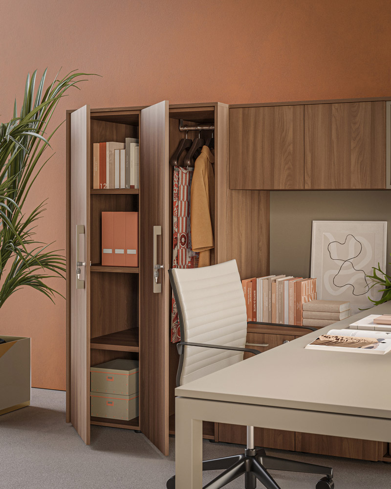 Mobilier de bureau Damien à Opio – Design avec pieds assortis aux plateaux, personnalisable et moderne