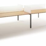 Mobilier de bureau Fidel à Gattières avec pieds aluminium en U, disponible en plusieurs formes et dimensions