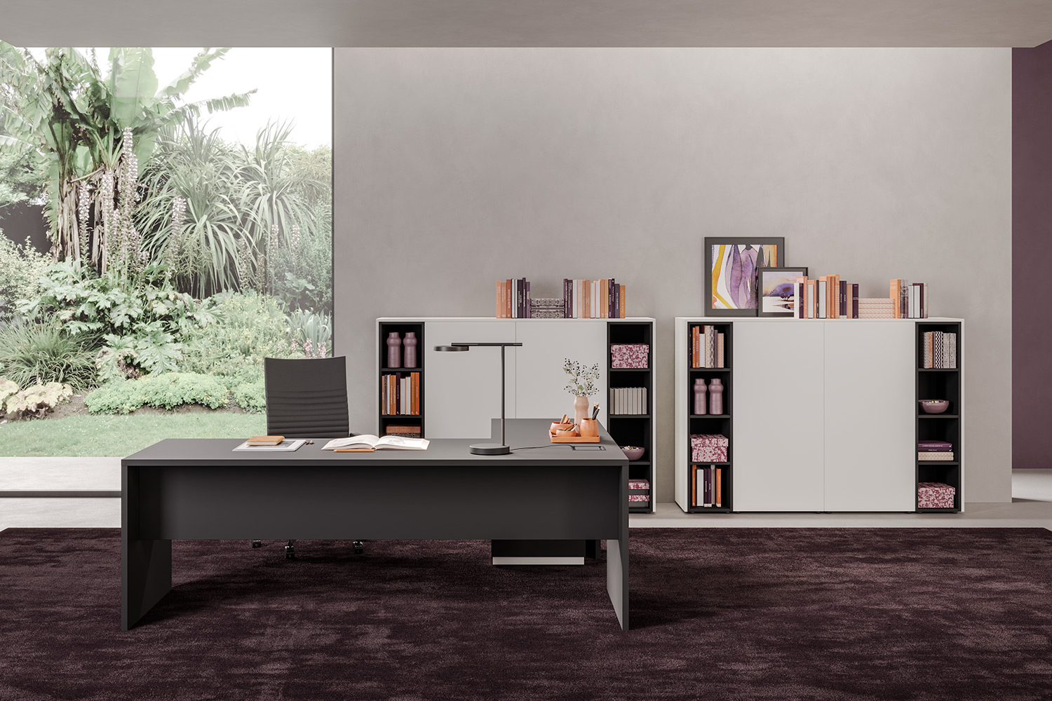 Bureau pas cher à Cannes, piétement panneau et coloris au choix